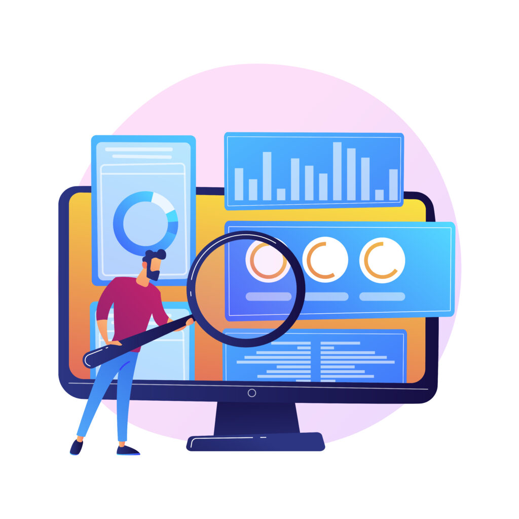 Business audit vector concept metaphor